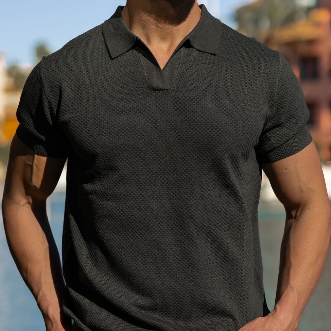 Remera Stone Mesh Polo