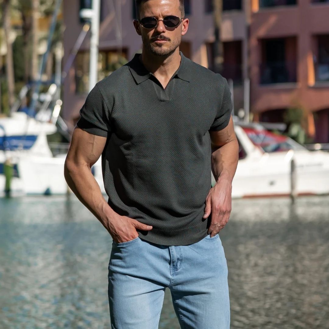 Remera Stone Mesh Polo