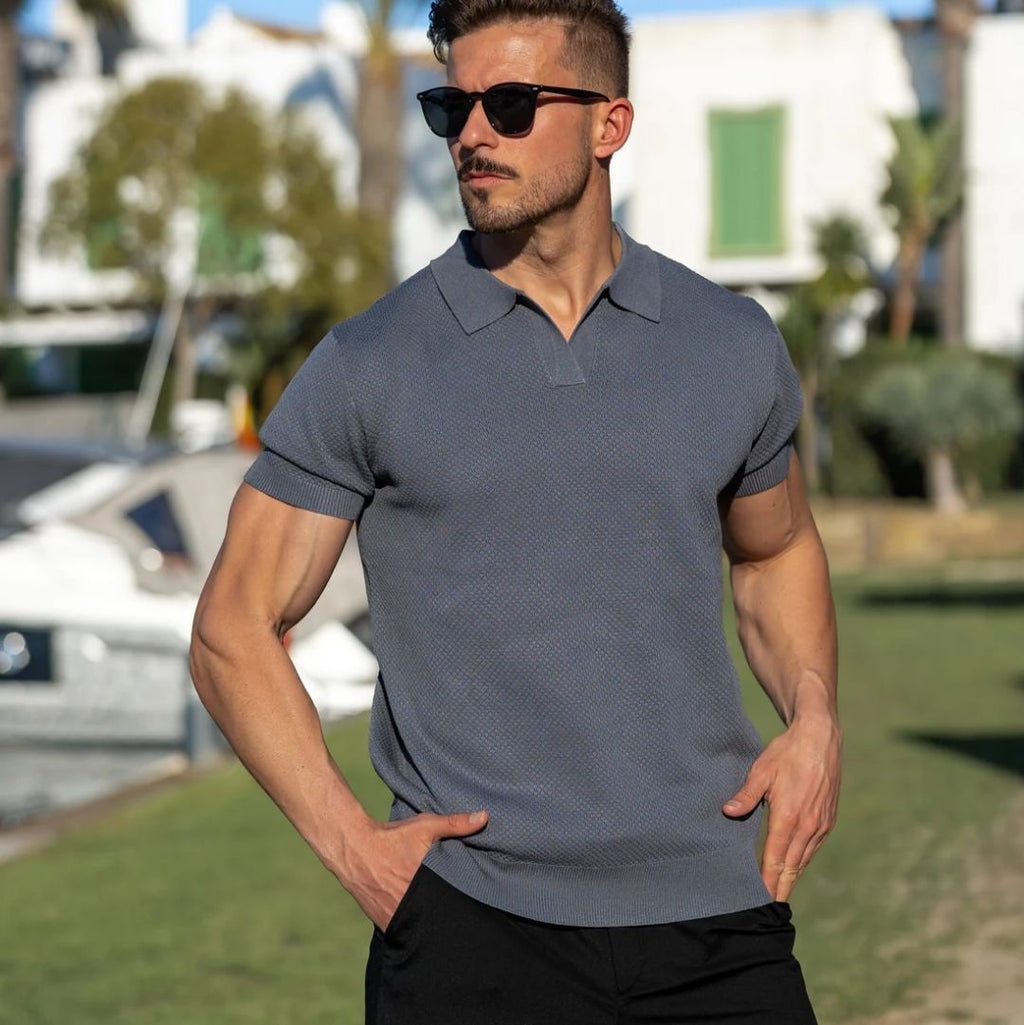 Remera Stone Mesh Polo